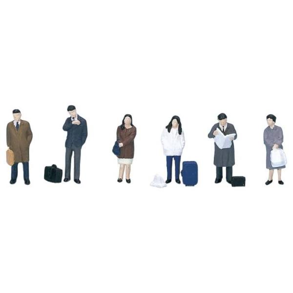 HOゲージ 立ってる乗客 鉄道模型 レイアウト ストラクチャー ジオラマ 風景 情景 素材 材料 カ...