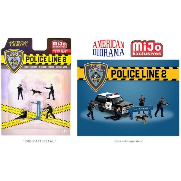 AD-76497MJ ターマックワークス 1/64 Figure Set - Police Line...