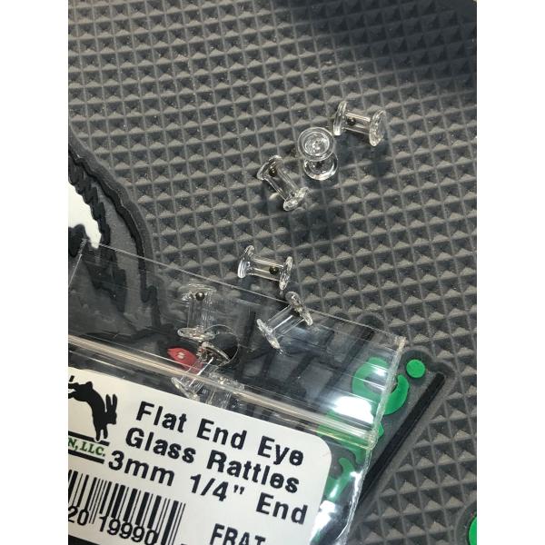 Flat End Eye Glass Rattles フラットラトルアイ３mm