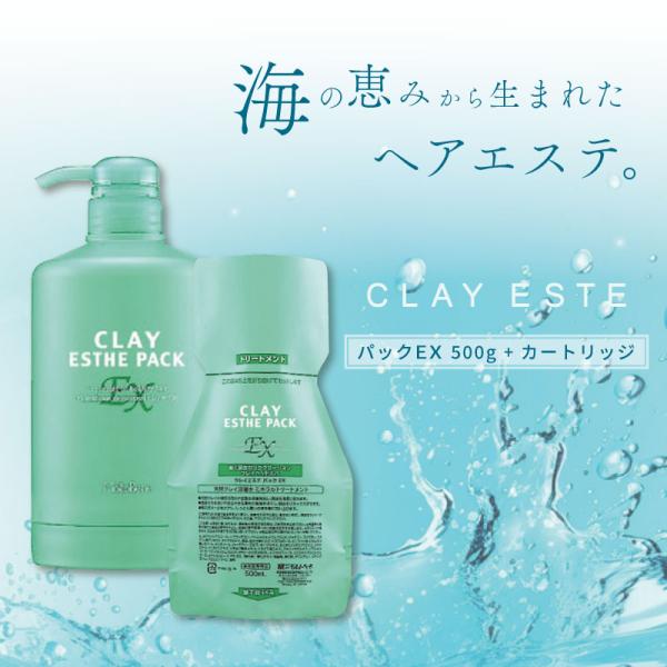 ビーエックス クレイエステ パックEX パウチ(つめかえ) 500g + 専用カートリッジ セット ...
