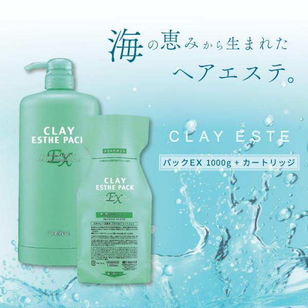 ビーエックス クレイエステ パックEX パウチ(つめかえ) 1000g + 専用カートリッジ セット...