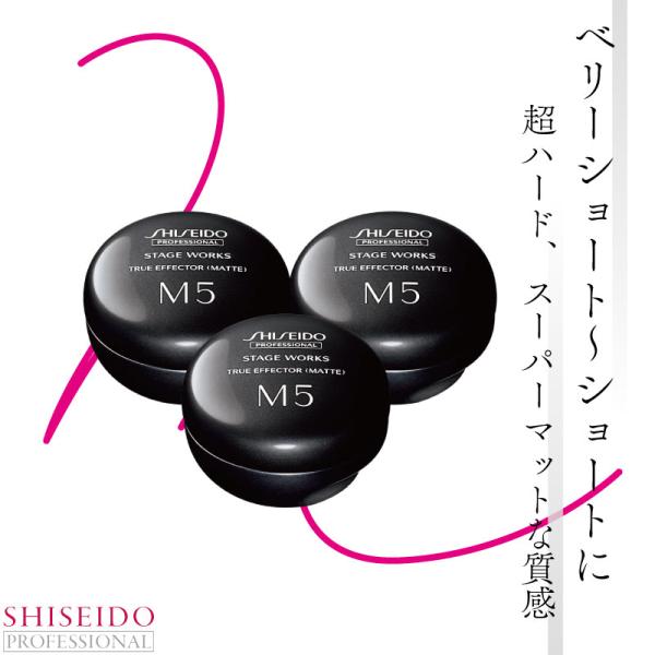 ■3個セット■資生堂 ステージワークス トゥルーエフェクター マット 80g プロフェッショナル ヘ...