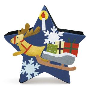置物 めでたや炭々 聖夜 消臭剤 和紙 クリスマス 飾り トナカイ オーナメントの商品画像