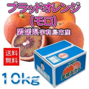 モロ（ブラッドオレンジ）１０ｋｇ 愛媛県産 宇和島市 吉田町 規格外 サイズ無選別 (M2)　