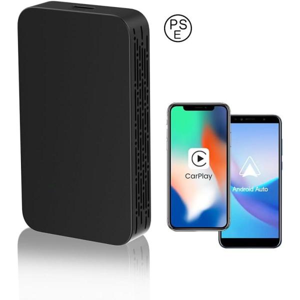 ワイヤレスCarPlay/Android Auto アダプター カーオーディオ 無線CarPlay＆...