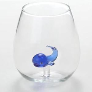 おしゃれ3Dガラスコップ ギフト クジラ グラス コーヒーカップ くじら 軽量 かわいい コップ マグカップ つるつる 臭いなし 耐熱ガラス 割れない 多用途 鯨