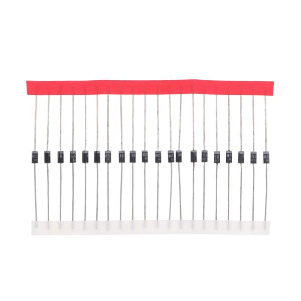 HUABAN 100PCS 1N5819 ショットキーバリアダイオード 1A 40V DO-41 (...
