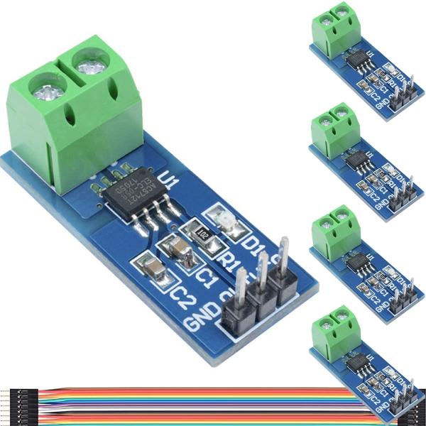DAOKAI 5 PC ACS712 5A 範囲電流センサー モジュール チップ ACS712ELC...
