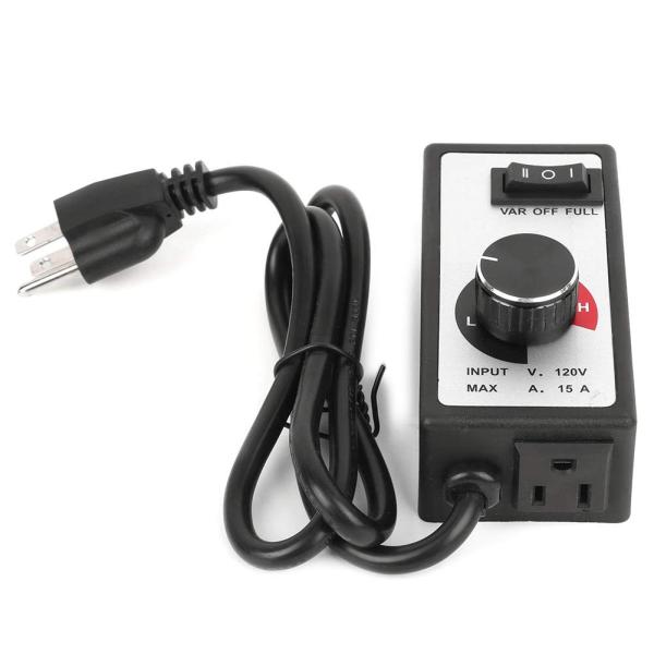 可変ファン速度コントローラー 1800W AC120V 最大15A 水耕栽培インラインファン 高排気...