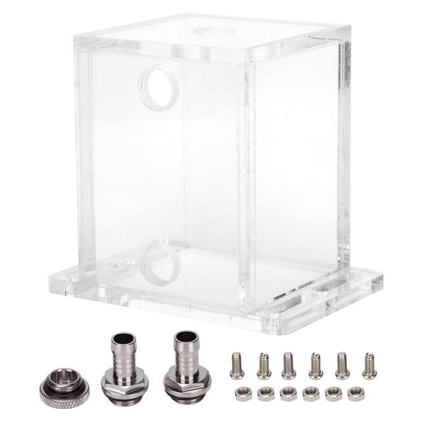 PC水冷キット 水冷タンク 200ml 透明アクリル製 G1/4対応 リザーバー for CPU冷却...