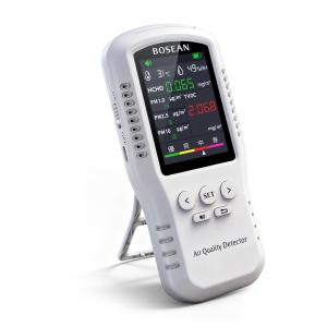 BOSEAN 臭気測定器 空気測定器 測定器 pm2.5 TVOC HCHO 温度 湿度 臭気計測器 匂いチェッカー 臭いセンサー