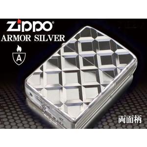 限定100個 zippo ジッポー ライター アーマー 両面 ダイヤカット
