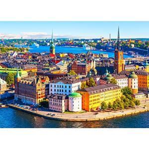 MISITU ジグソーパズル 1000ピース パズル 風景 スウェーデン ストックホルム プレゼント 誕生日 クリスマス