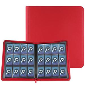 Pakesi スターカードカードファイル 12ポケット 480枚収納 透明PP素材 カードシート ポケモンと他のカードを集める スターカード コ