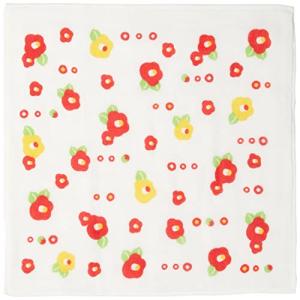 丸全 晒8重ガーゼハンカチ 椿 28×28cm