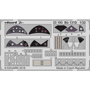エデュアルド 1/32ズームエッチングシリーズ ビュッカーBu131D  プラモデル用パーツ EDU33193