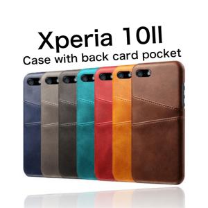 Xperia 10 II ケース 背面 カード 収納 カバー エクスペリア Xperia10 II 背面収納 Xperia10II カードケース