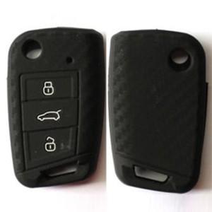 AutoStyle シリコンキーカバー カーボンルック for VW GOLF7.5/7 Toura...