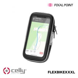 Celly FLEXBIKEXXXL スマートフォンホルダ バッグ型マウント 自転車 iPhone｜focalpoint