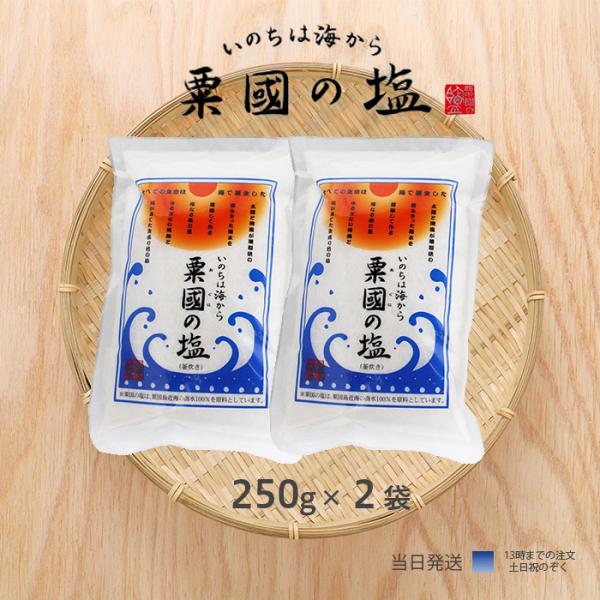 粟國の塩 釜炊 250g 沖縄 塩 自然海塩 天日塩 ギフト 2個