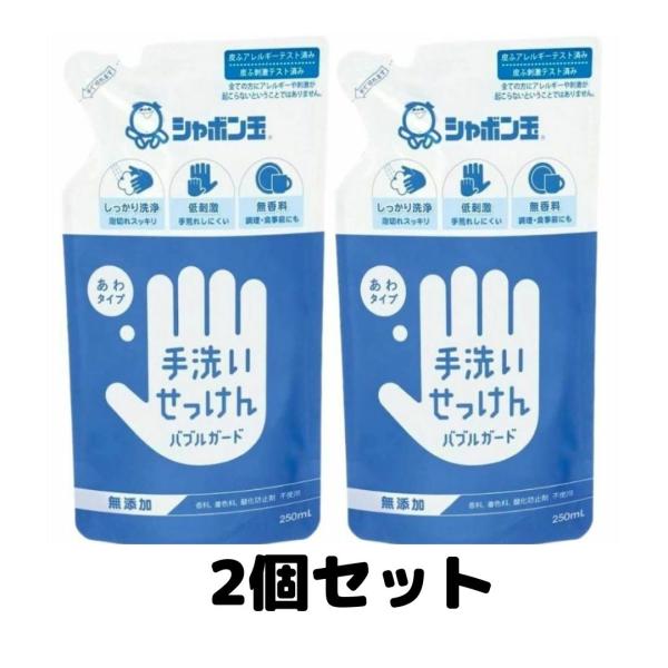 手洗いせっけん バブルガード 詰替用 250ml 泡タイプ シャボン玉 ハンドソープ 2個