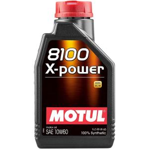MOTUL（モチュール） 8100 X-power 10W60 1L 100%化学合成オイル (正規品)｜foglio