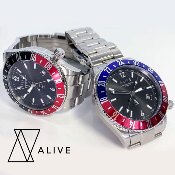 ALIVE 時計　アライブ　GRAVITY GMT