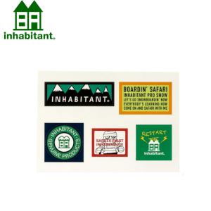 inhabitant インハビタント Inhabitant sticker ISM22AC05 ステッカー  スノーボード スケボー メンズ レディース｜follows