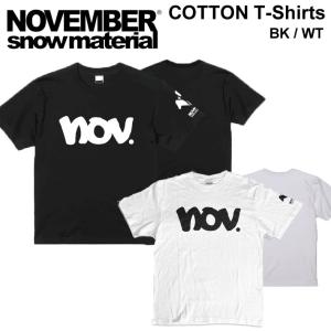 [在庫限り] NOVEMBER ノベンバー スノーボード COTTON T-Shirts NOV-T 45 46 70 コットン Tシャツ 半袖 アパレル ユニセックス｜follows