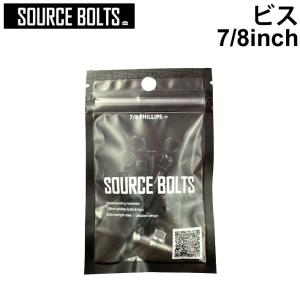 SOURCE BOLTS ソース ボルト スケートボード 7/8インチ ビス BLACK ナット PHILIPS+ HARDWARE トラック取り付け用ビス パーツ スケボー SK8 SKATE BOARD｜follows