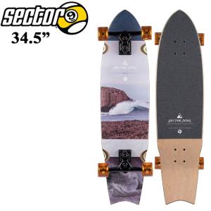 SECTOR9 セクターナイン UNAGI RIPS 34.5インチ SURF サーフスケート オフトレ 陸トレ スケートボード SK8