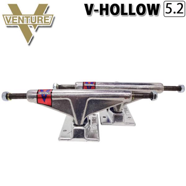 スケボー トラック ベンチャー VENTURE TRUCK V-HOLLOW 5.2 POLISHE...