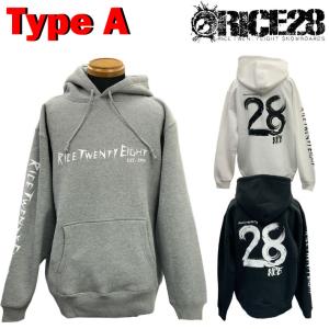 RICE28 ライス パーカー プルオーバー HOODED PULLOVER SWEAT TYPE A フーディー スウェット フード メンズ アパレル｜follows