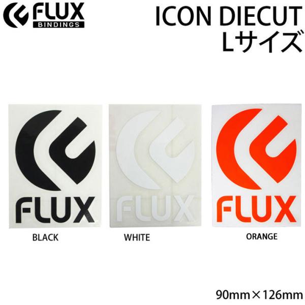 FLUX ステッカー ICON DIECUT Lサイズ 90 × 126mm 4 5 6 アイコン ...