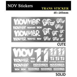 NOVEMBER ノベンバー ステッカー TRANSステッカー[20][21]スノーボードステッカー