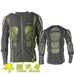 鎧武者 プロテクター ヨロイムシャ ボディー プロテクター Body Protector YM-1735 上半身 長袖 肘当て XRD ORIGINAL スノーボード