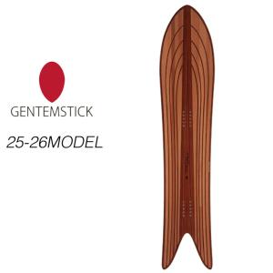 24-25 ゲンテンスティック GENTEMSTICK MID FISH OUTLINE CORE 152cm ミッドフィッシュ アウトラインコア スノーボード パウダーボード 板 2024 2025｜follows