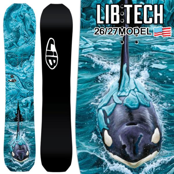 予約 26-27 LIB TECH リブテック スノーボード T.RICE GOLDEN ORCA ...