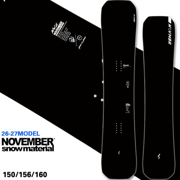 予約 26-27 NOVEMBER ノベンバー スノーボード SNOWBOARD NV.C エヌブイ...