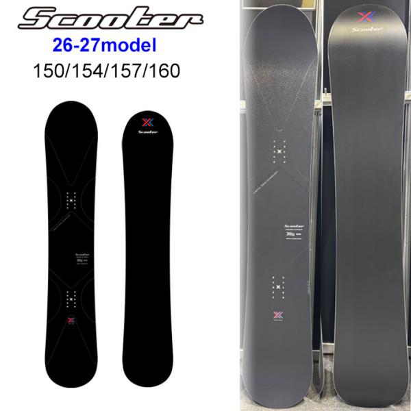 予約 26-27 スクーター スノーボード SCOOTER XX ダブルエックス 150cm 154...