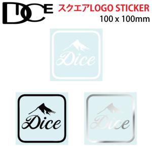 DICE ダイス STICKER ステッカー スクエア ロゴ ３色