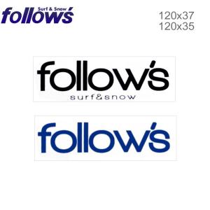 follows 限定ステッカー プリントステッカー シール アクセサリー 120×37mm フォローズ F G