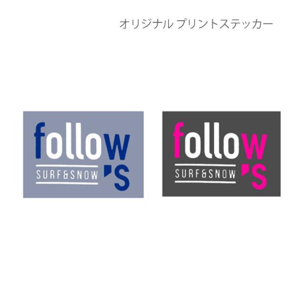 follows 限定ステッカー プリントステッカー 四角 シール デカール アクセサリー 2カラー ...
