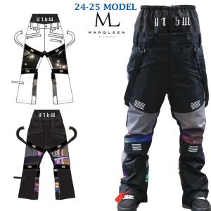 [即出荷] 23-24 MARQLEEN GALAXXY PANTS MQ04500 マークリーン スノーボードウェア ギャラクシー パンツ ユニセックス [000／990]｜follows