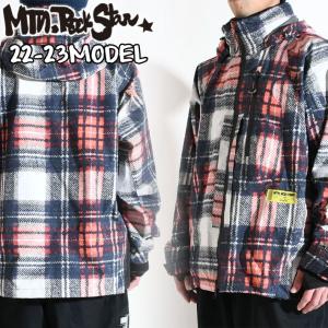 旧品 在庫限り 22-23 Mtn. Rock Star マウンテンロックスター HARUMAKI JACKET NO VEST MADRAS ハルマキ ジャケット ノーベスト ウエア スノーウェア｜follows