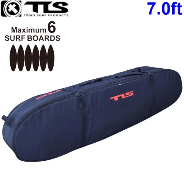 ツールス サーフボードケース 5/6 TRAVEL CASE 7'0ft 6本収納 ファンボード ハ...