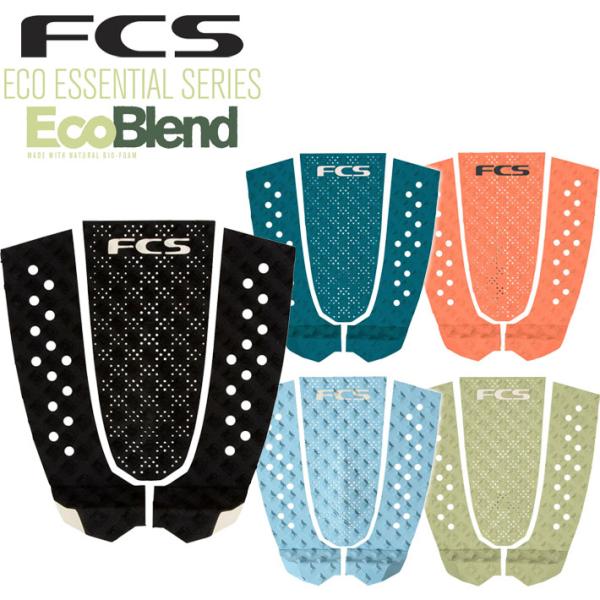 FCS サーフィン デッキパッド サーフボード T-3 ECO サーフトラクション T3 3ピース ...