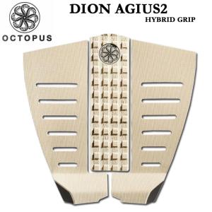 オクトパス サーフィン  デッキパッド DION AGIUS 2 [CREAM] ディオン・アジウス 3ピース OCTOPUS HYBRID CORDUROY OCTO GRIP ショートボード用 サーフボード｜follows