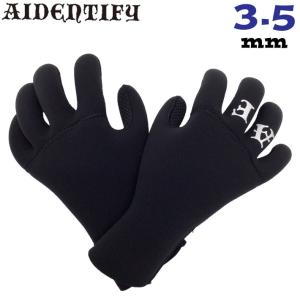 アイデンティファイ AIDENTIFY JERSEY GLOVES 3.5mm ジャージ サーフグローブ  日本製 サーフィン 冬用 防寒対策 秋 冬 ウインター｜follows