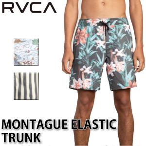 在庫限り RVCA ルーカ メンズ ボードショーツ 柄 MONTAGUE ELASTIC TRUNK AJ041-503 トランクス 水着 サーフ｜follows